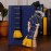 Book Scarf Bookmark Navy And Yellow